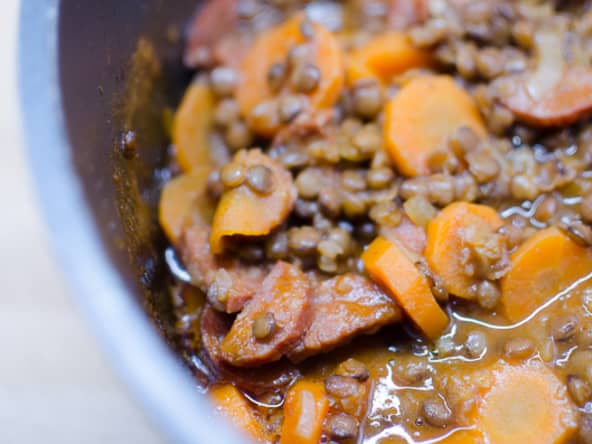 Lentilles au chorizo