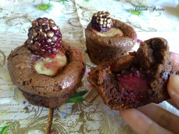 Muffin chocolat-mûre