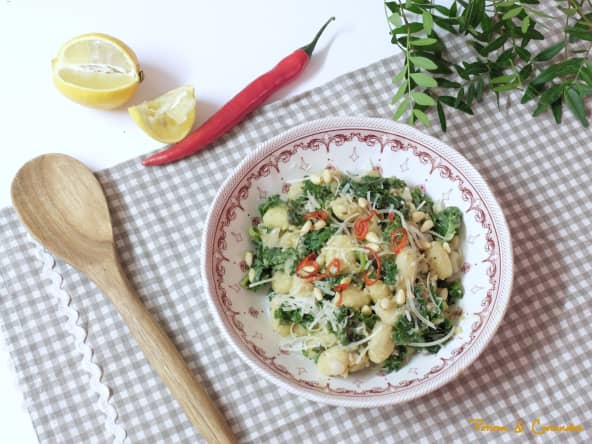 Gnocchis crémeux au kale