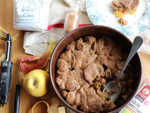 Apple pandowdy : un gâteau aux pommes américain