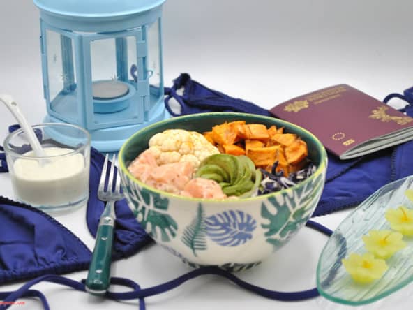 Poke bowl aux légumes d'hiver