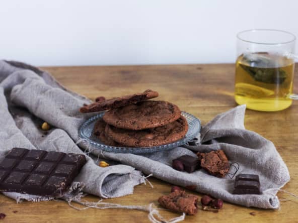 Cookies tout chocolat vegan