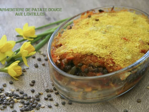 Parmentière de patate douce aux lentilles