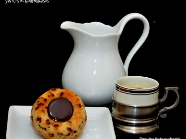 Financiers Tigrés fourrés chocolat.