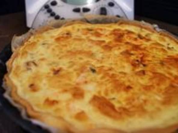 Quiche fruits de mer et saumon au thermomix facile et rapide