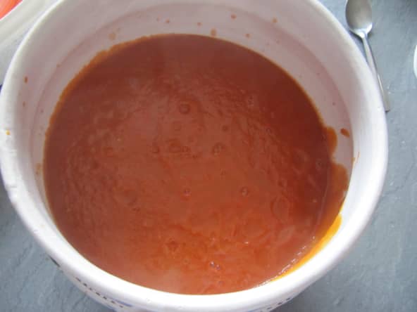 Velouté de tomate aux bananes