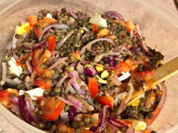 Salade de lentilles