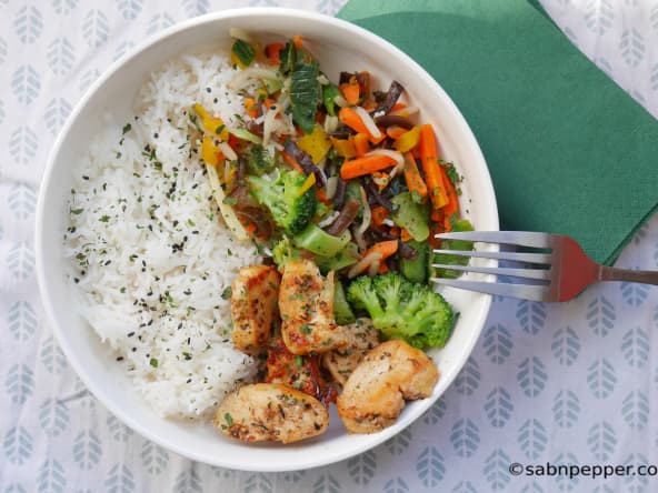 Bowl au poulet cajun