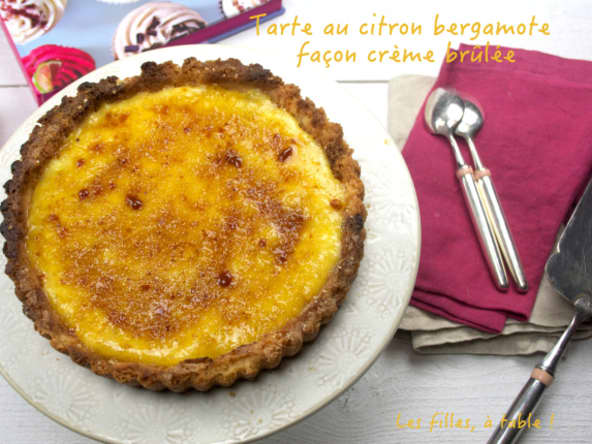 Tarte au citron bergamote façon crème brûlée