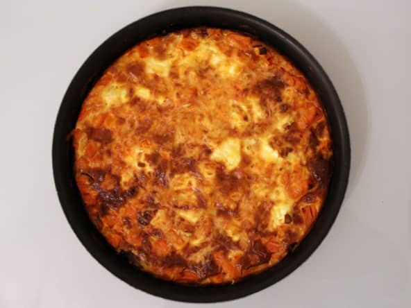 Quiche sans pâte patates douces feta