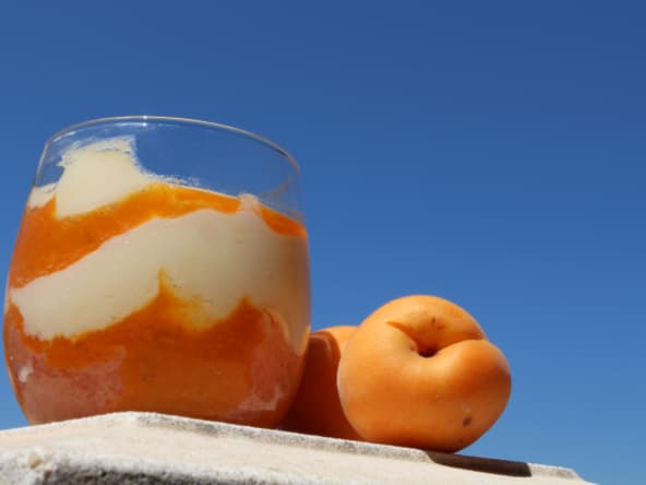 Tiramisu abricot et biscuits roses de Reims