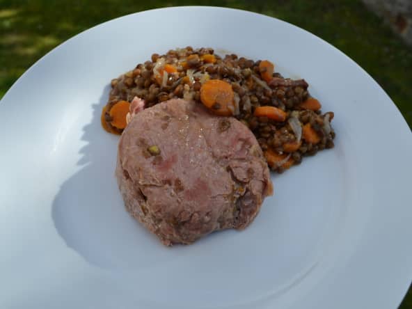 Lentilles au jambonneau au Cookeo 