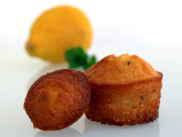 Mini moelleux citron menthe