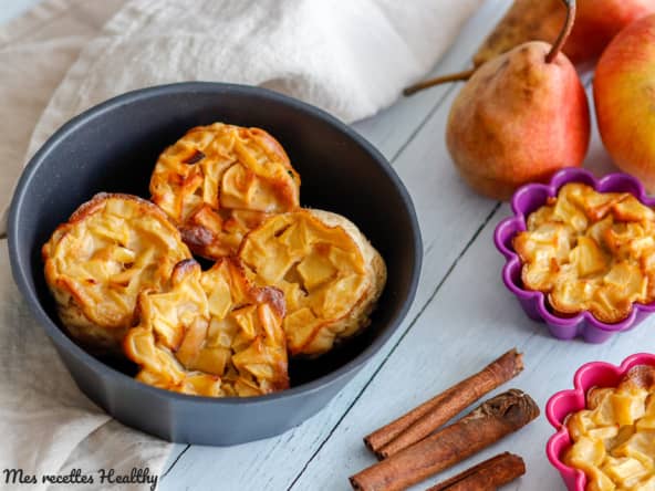 Petit flan à la pomme facile et rapide sans lait