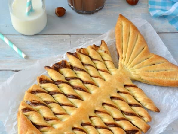 Poisson feuilleté au chocolat