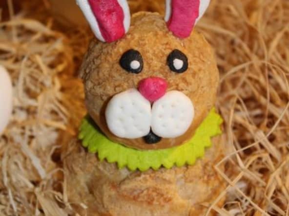 Religieuse croque lapin pour Pâques