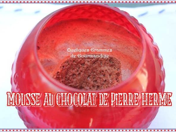Mousse au chocolat de Pierre Hermé