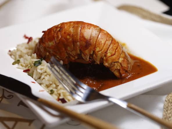 Queues de langoustes à l'américaine pour les fêtes
