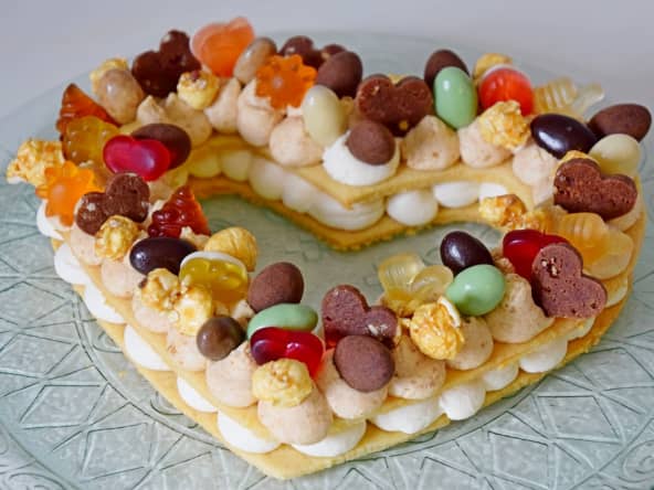 Un number cake revisité en heart cake