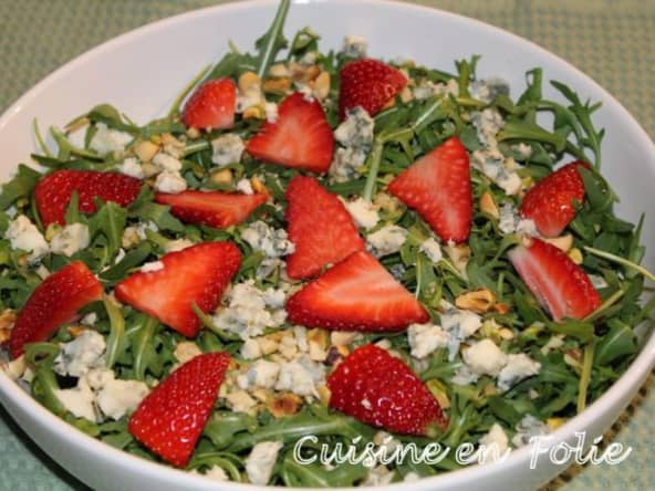 Sweet salade de fraises et roquette