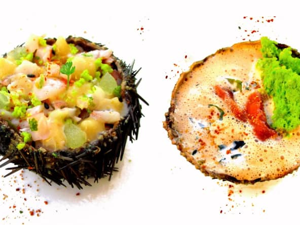 Mises en bouche d'oursins en 2 Façons