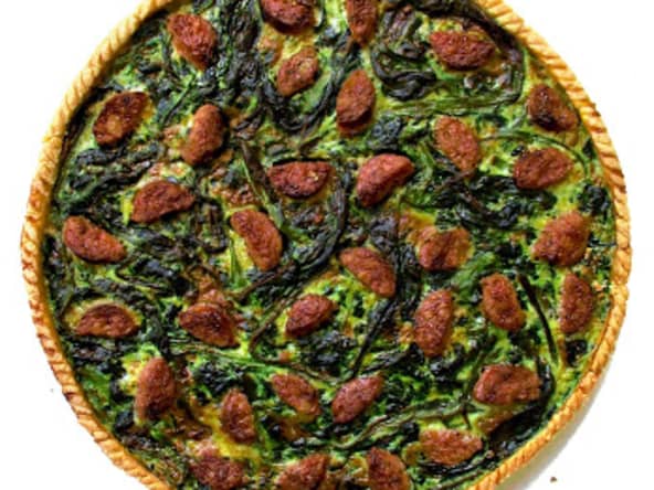 Tarte nissarde blettes pérugines et citron confit