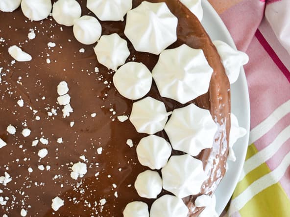 Entremet pommes vertes et chocolat au lait caramelia
