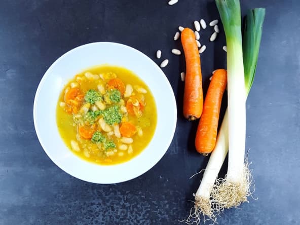 Soupe paysanne au pesto