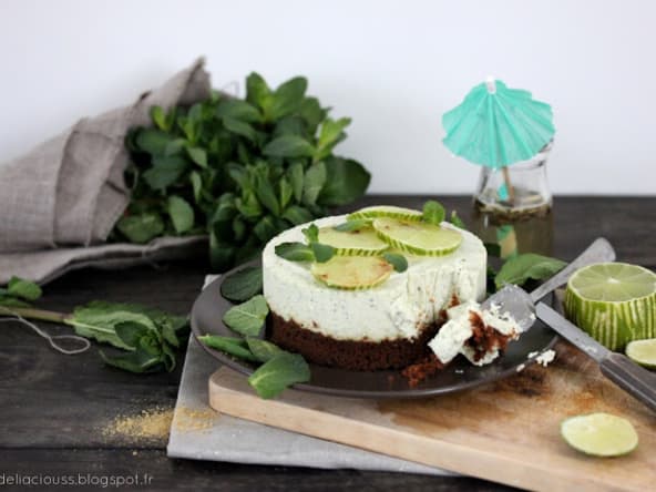 Cheesecake mojito cru