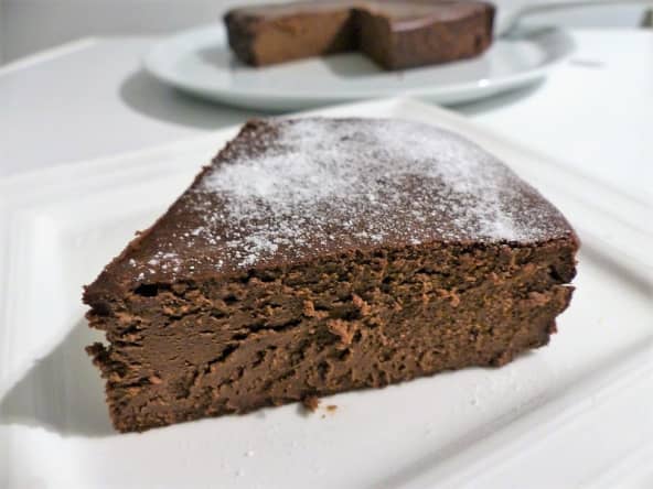 Fondant au chocolat à la ricotta et à la compote de pommes