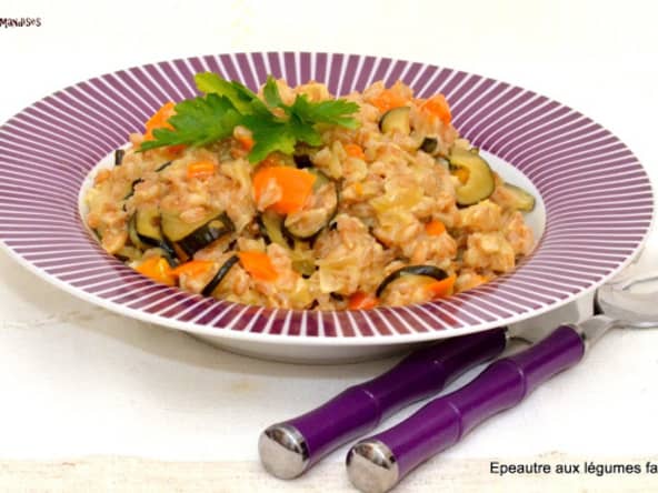 Épeautre Farro aux légumes façon risotto