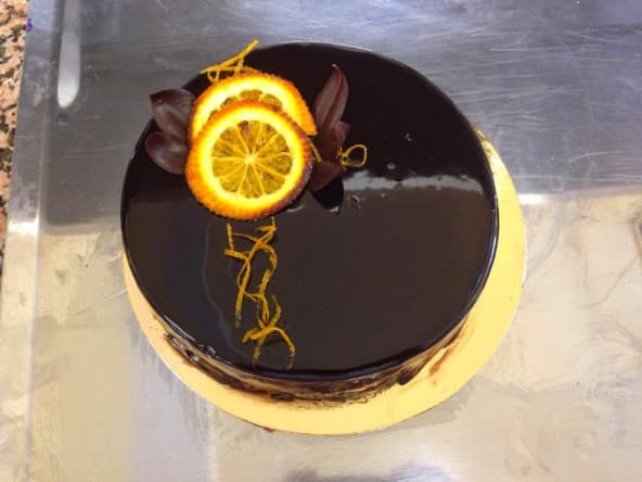 Entremets orange chocolat