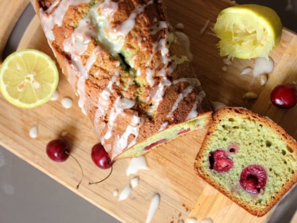 Cake cerise pistache