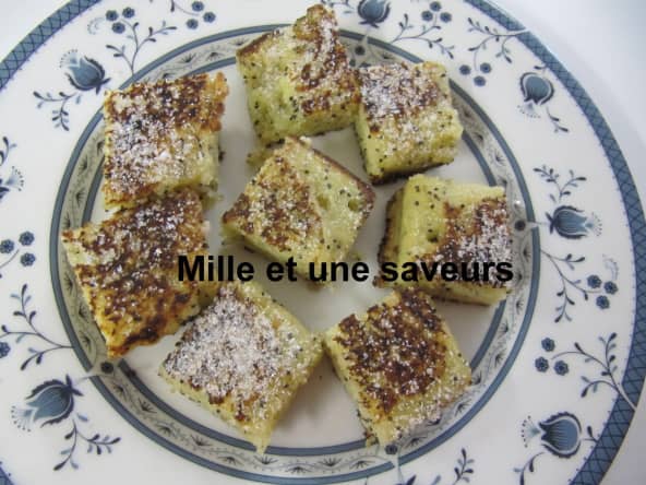Carré de semoule aux graines de sésame et pavot 