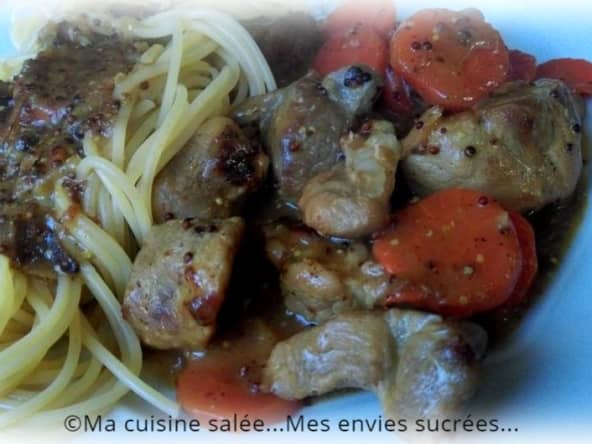Sauté de porc Moutarde - Vin blanc