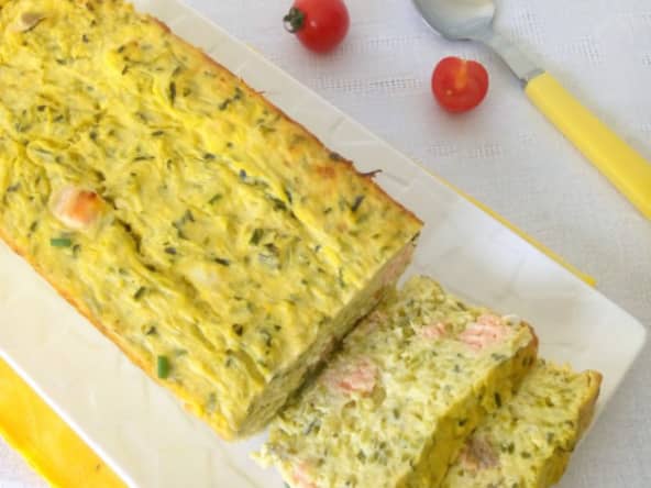Terrine de courgettes au saumon