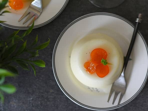 Panna cotta a la vanille