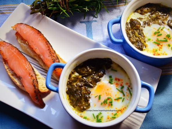 Oeuf cocotte à l'oseille