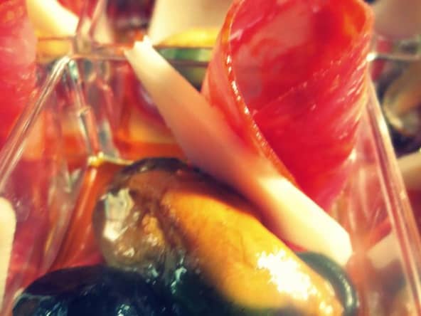Verrines de moules aux saveurs espagnoles et italiennes