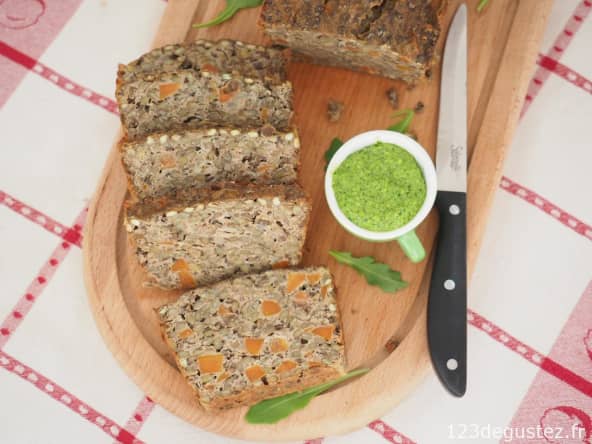 Terrine végétarienne de lentilles