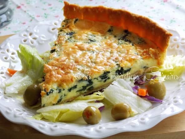 Quiche printanière aux épinards, facile et rapide