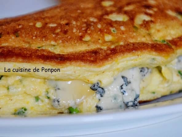 Omelette aérienne à la ciboulette