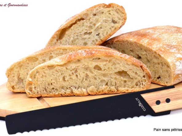 Pain de campagne sans pétrissage.