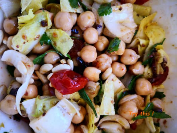 Salade de pois chiches du Sud