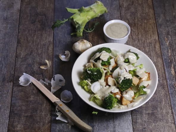 Salade César aux brocolis