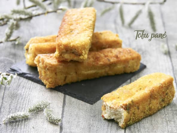 Tofu pané aux épices, sans oeufs, sans gluten