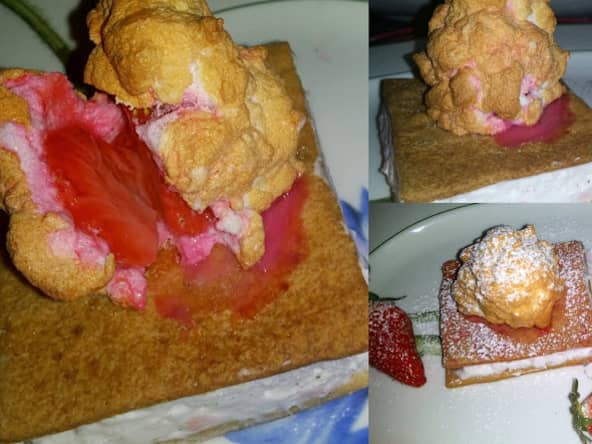 Gâteaux à la Fraise meringuée