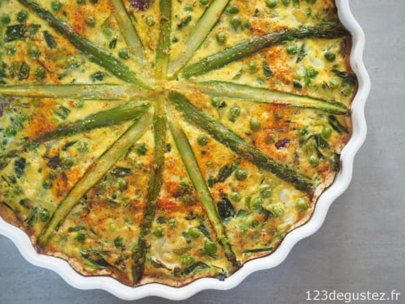 Tarte aux légumes de printemps