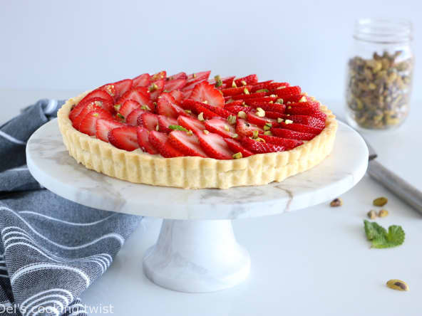 Tarte aux fraises à la crème pâtissière selon Philippe Conticini