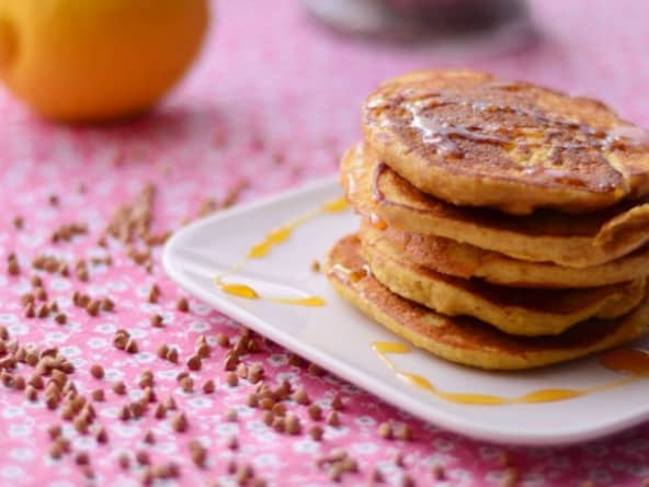 Pancakes kasha, amande et citron
